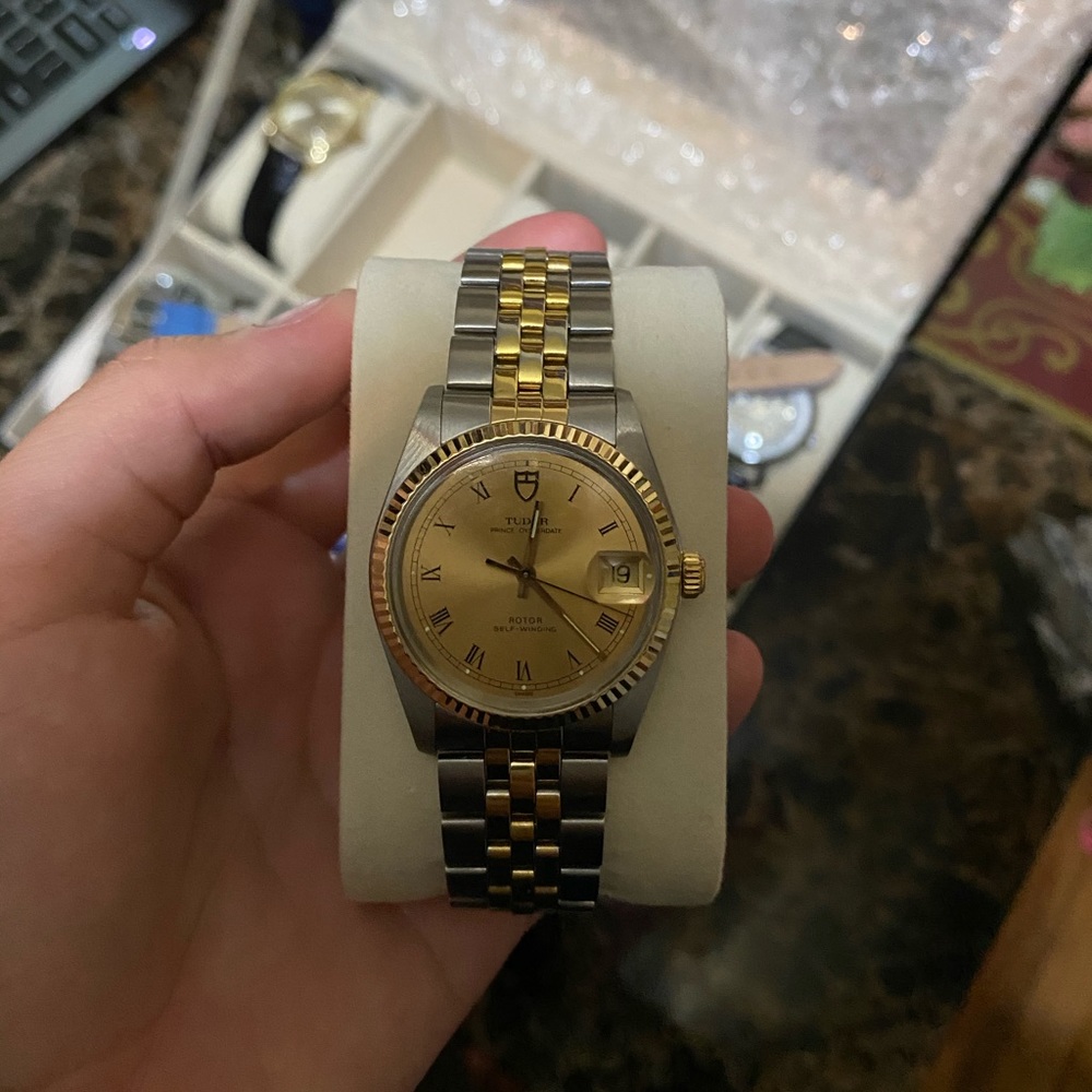 1992 Rolex Tudor Prince Oyster Vintage Watch 34mm